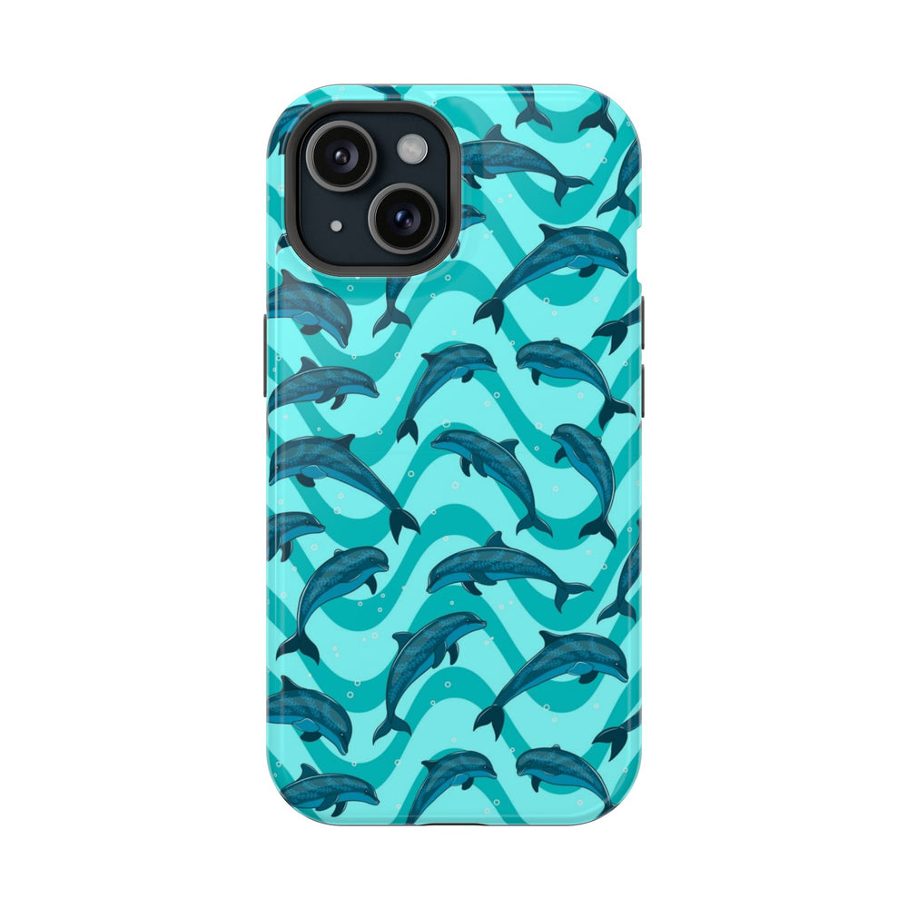 Mavi Yunus Desenli Telefon Kılıfı K002