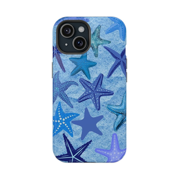 Mavi Deniz Yıldızı Desenli Telefon Kılıfı K057