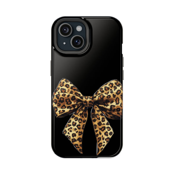 Leopar Desenli Kahverengi Fiyonk Telefon Kılıfı K128