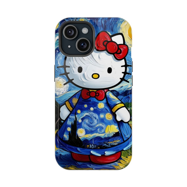 Hello Kitty Van Gogh Yıldızlı Gece Temalı Telefon Kılıfı K149