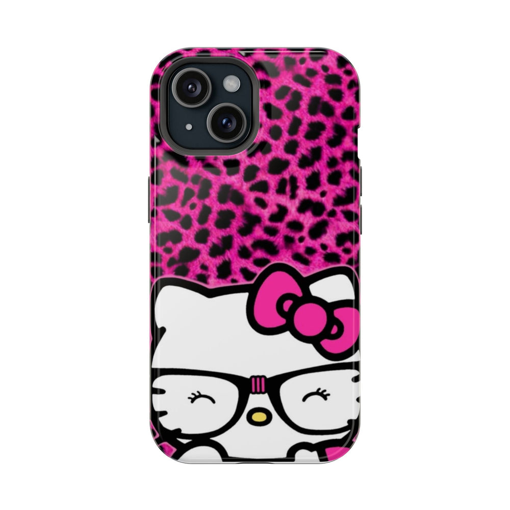 Pembe Leopar Desenli Hello Kitty Telefon Kılıfı K245