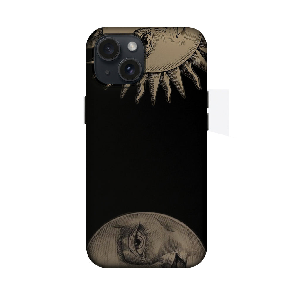 Ay ve Göz Kolaj Desenli Telefon Kılıfı K624