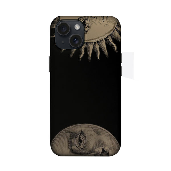 Ay ve Göz Kolaj Desenli Telefon Kılıfı K624