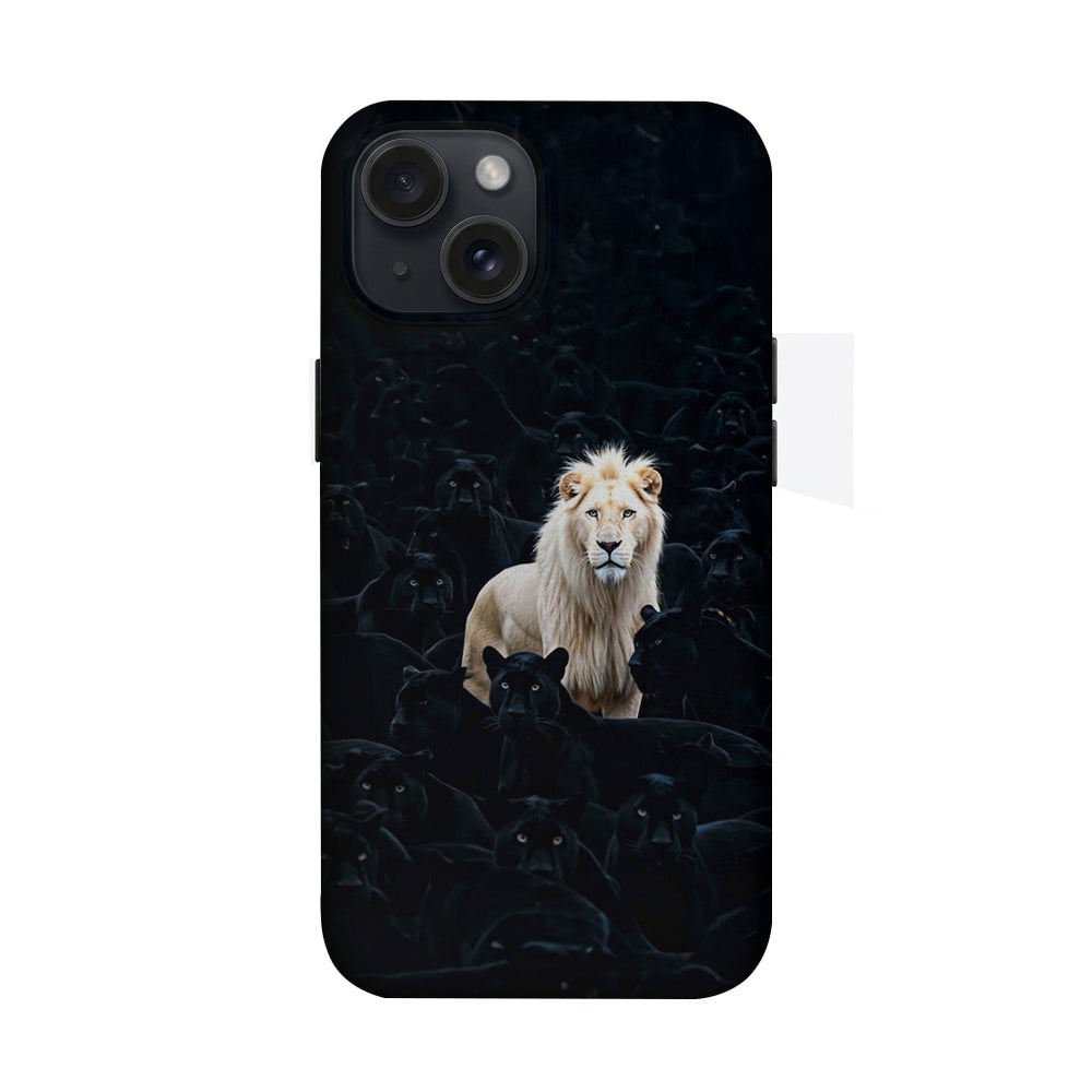 Beyaz Aslan ve Kara Panter Telefon Kılıfı K641