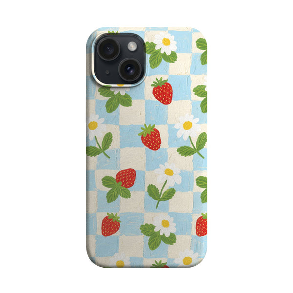 Çilek Papatya Deseni Telefon Kılıfı K391