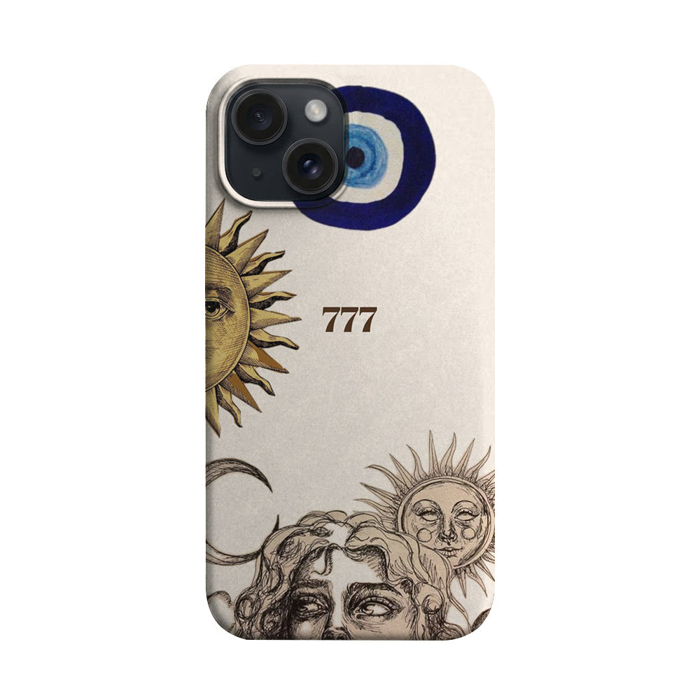 Güneş Ay Nazar Motifli Telefon Kılıfı K361