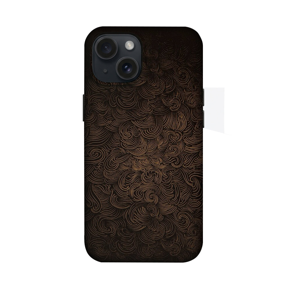 Kahverengi Dalga Motifli Telefon Kılıfı K628
