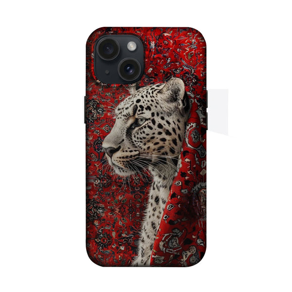 Kırmızı Leopar Portre Telefon Kılıfı K665