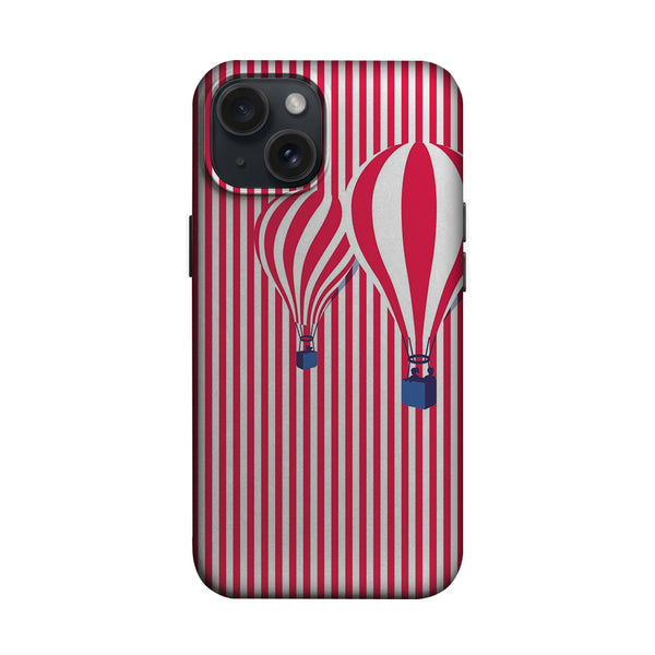 Kırmızı Çizgili Balon Desenli Telefon Kılıfı K905