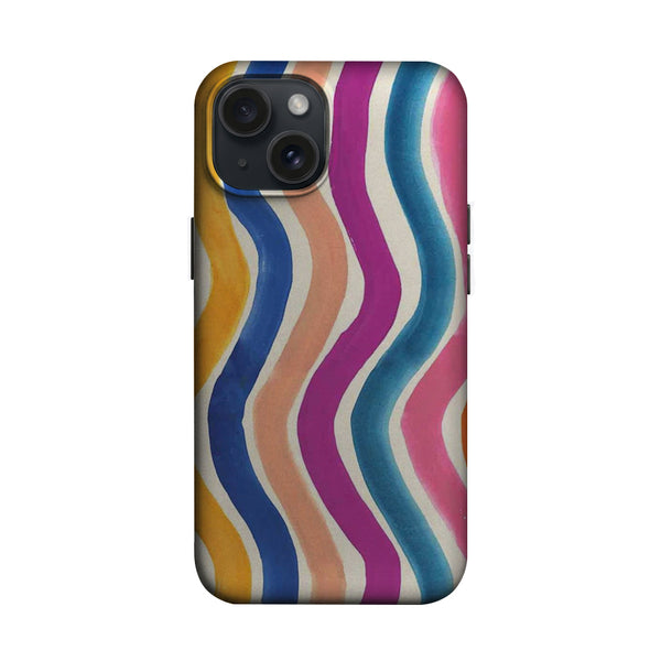 Renkli Dalga Desenli Telefon Kılıfı K776