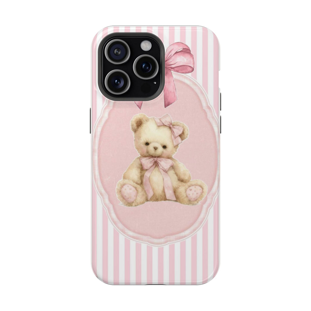 Pembe Kurdeleli Ayıcık Tasarımı Telefon Kılıfı K181