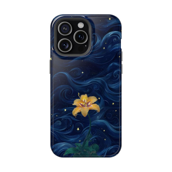 Sarı Çiçekli Gece Gökyüzü Telefon Kılıfı K019