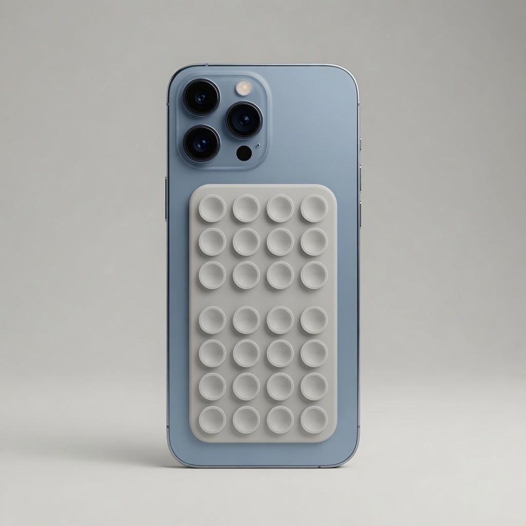 TigoCase Vantuz Mockup - Açık Gri