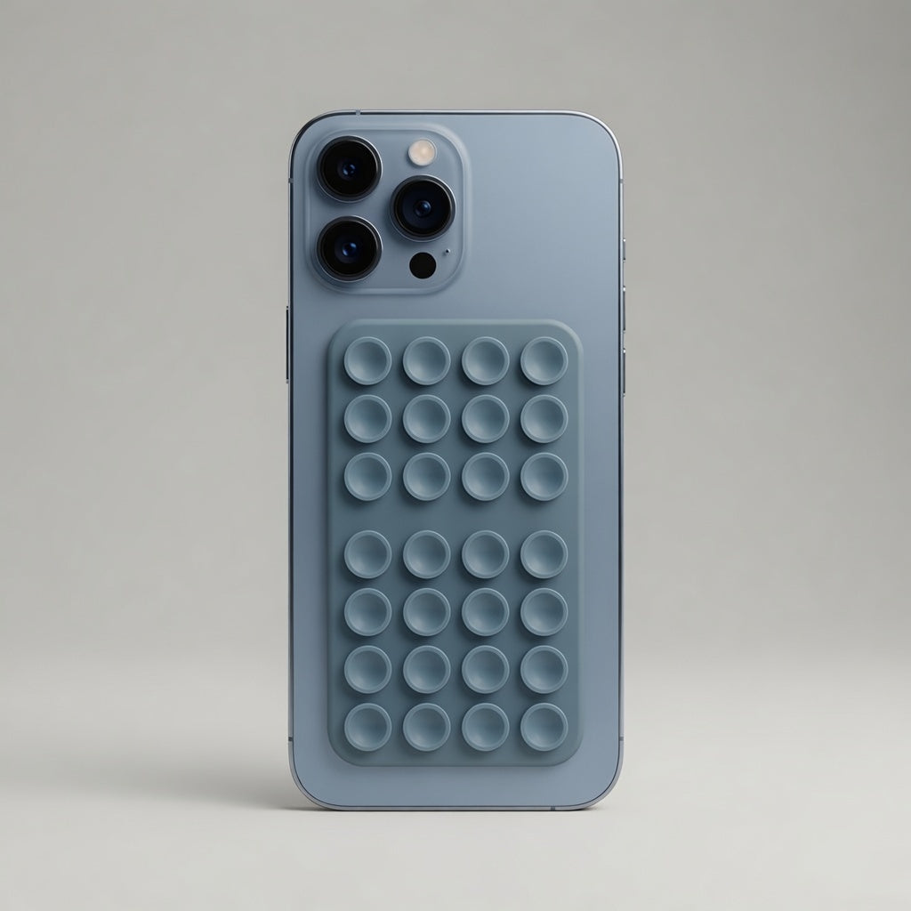TigoCase Vantuz Mockup - Taş Mavisi