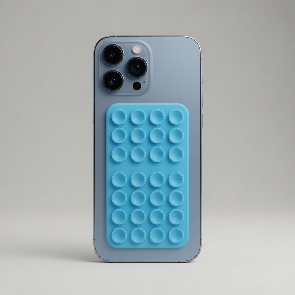 TigoCase Vantuz Mockup - Açık Mavi