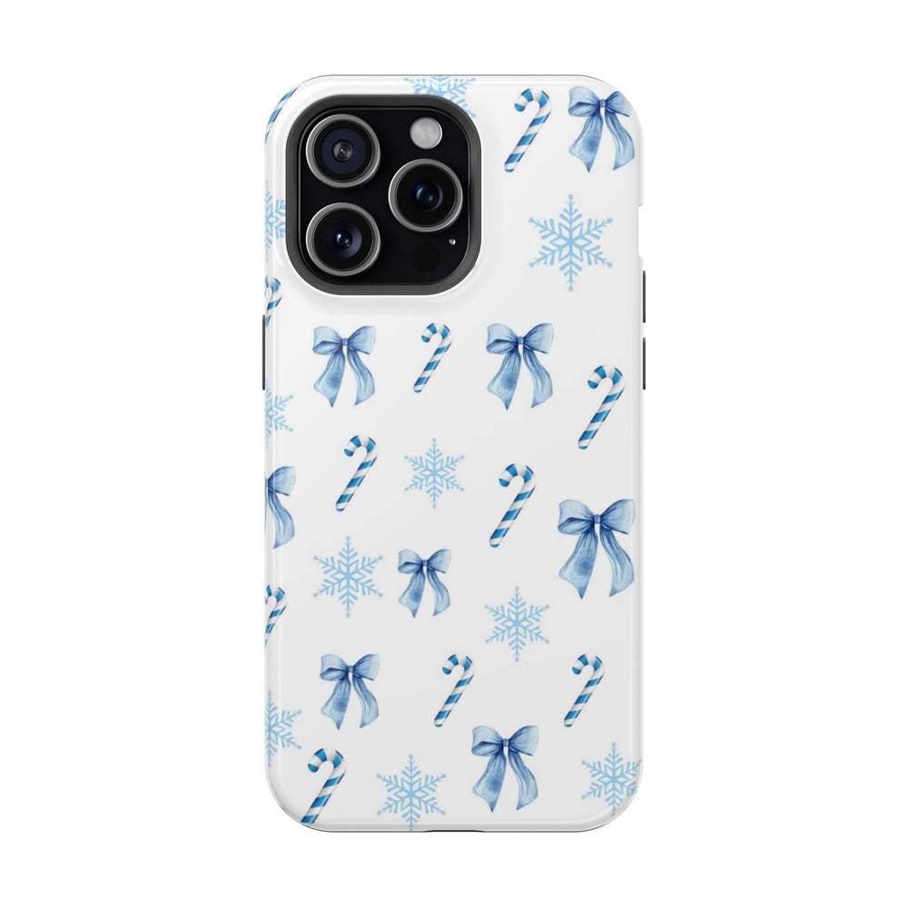 Mavi Fiyonk Kar Deseni Telefon Kılıfı K004