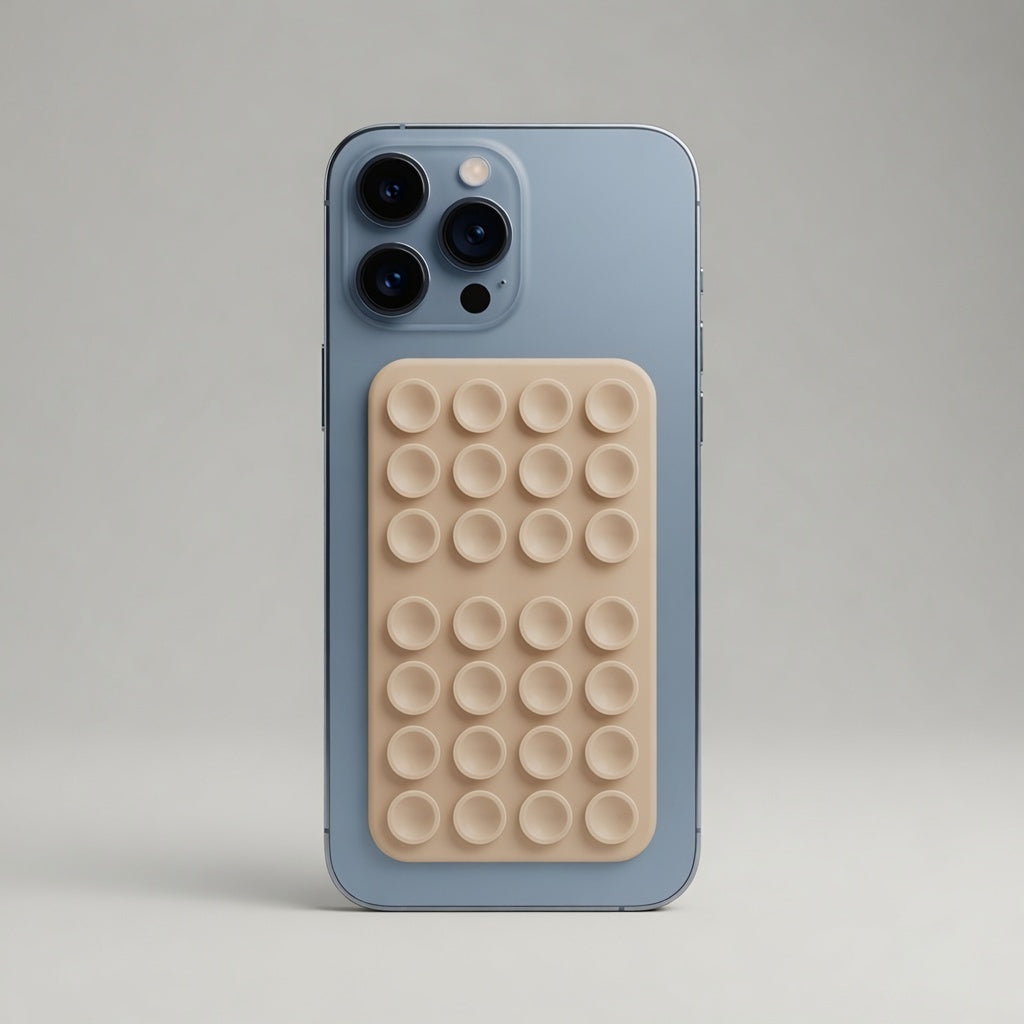 TigoCase Vantuz Mockup - Açık Bej
