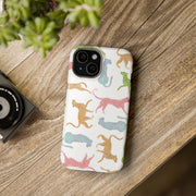Renkli Benekli Leopar Deseni Telefon Kılıfı K031