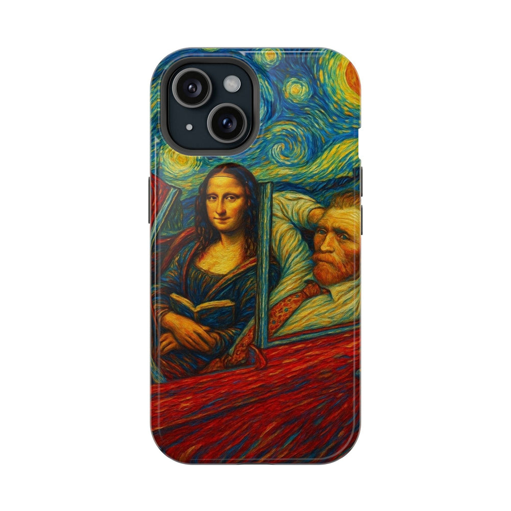 Mavi Turuncu Van Gogh Esintili Telefon Kılıfı K150