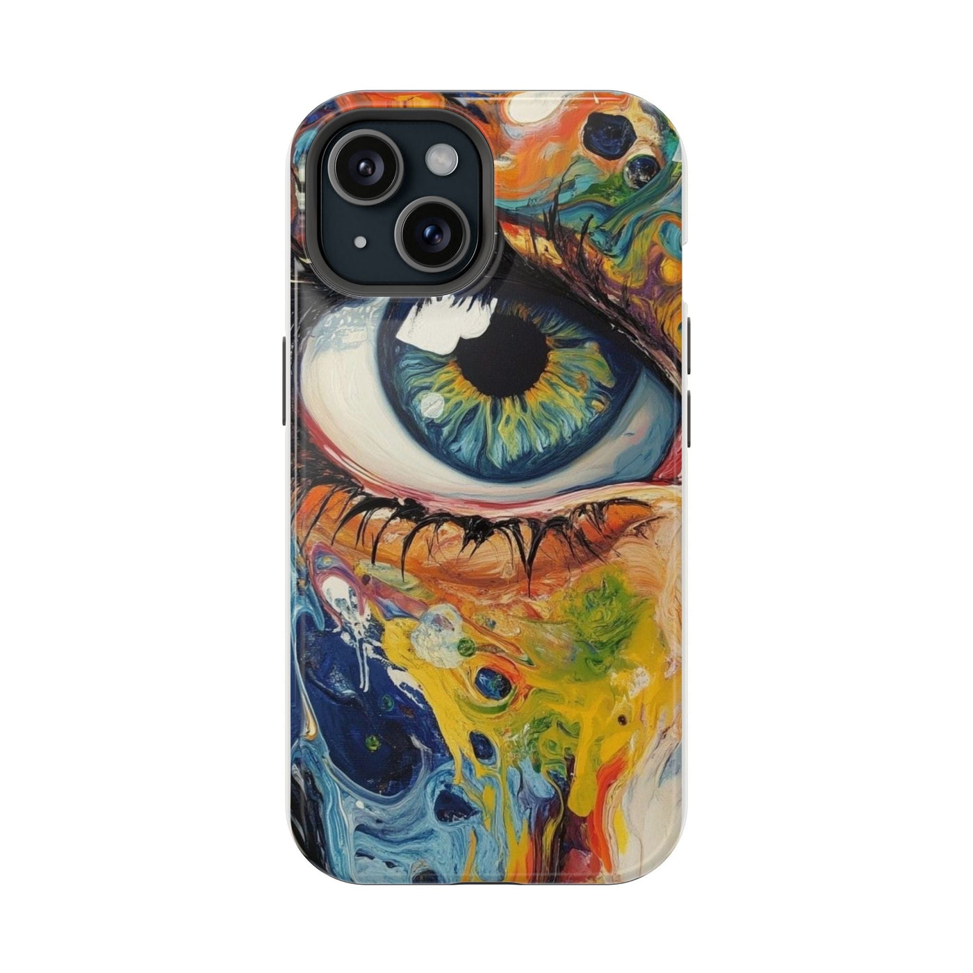 Renkli Soyut Göz Deseni Telefon Kılıfı K106