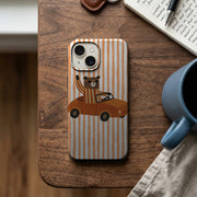 Arabalı Ayı Deseni Telefon Kılıfı K484