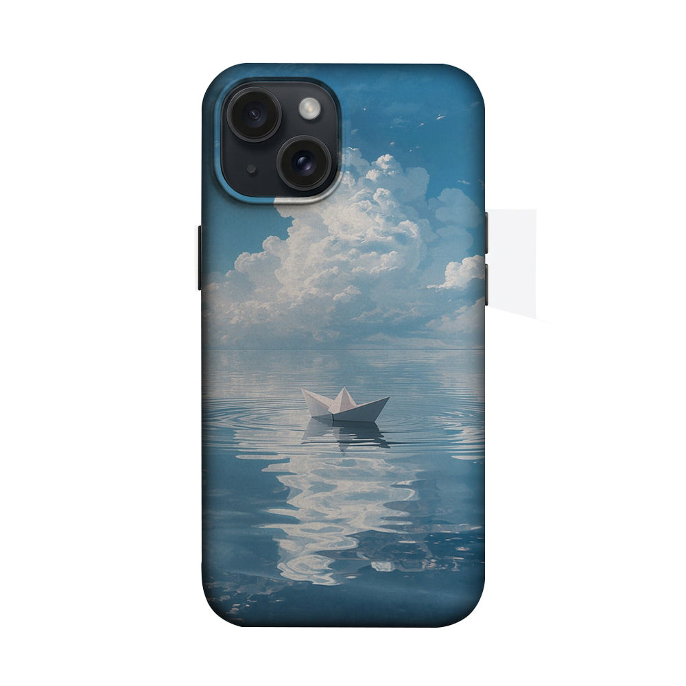 Bulutlu Deniz ve Kağıt Gemi Telefon Kılıfı K599