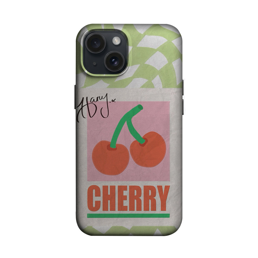 Cherry Yazılı Retro Kiraz Telefon Kılıfı K845 mockup 1