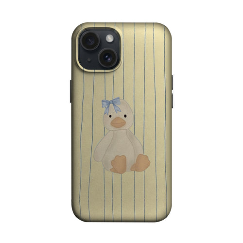 Çizgili Zeminde Peluş At Telefon Kılıfı K755 mockup 1