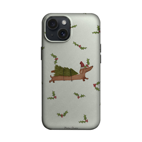 Dallı Zeminde Uzanan Köpek Telefon Kılıfı K904 mockup 1