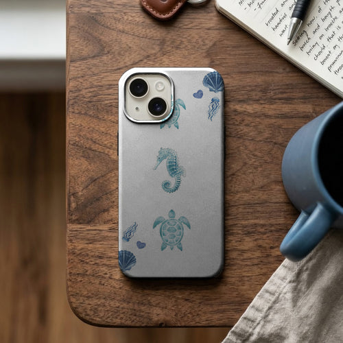 Deniz Kabuklu Denizatı Deseni Telefon Kılıfı K493