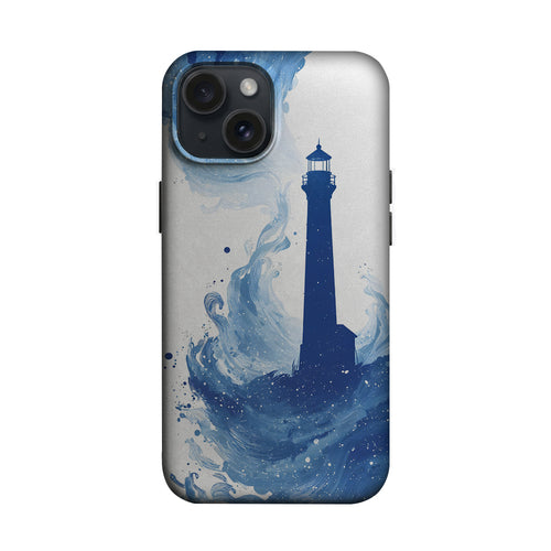 Deniz Feneri ve Dalga Desenli Telefon Kılıfı K931 mockup 1