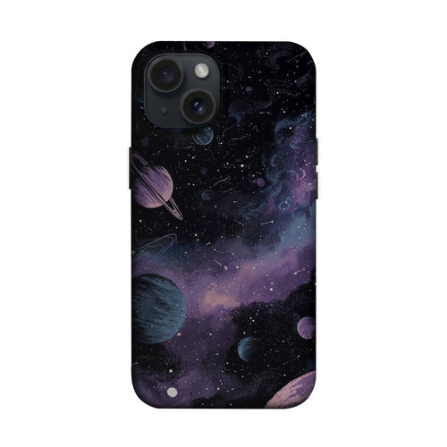 Derin Uzay Gezegenler ve Nebula Manzarası Telefon Kılıfı K1143 mockup 1