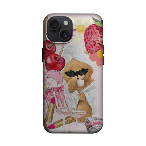 Gözlüklü Köpek Yaz Kolajı Telefon Kılıfı K937 mockup 1