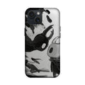 Hollow Knight Siyah Beyaz Çizim Tasarımlı Telefon Kılıfı K1135 mockup 1