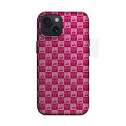 Pembe Kiraz ve Fiyonk Desenli Telefon Kılıfı K060