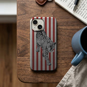Kırmızı Çizgili Leopar Desenli Telefon Kılıfı K1024 mockup 2