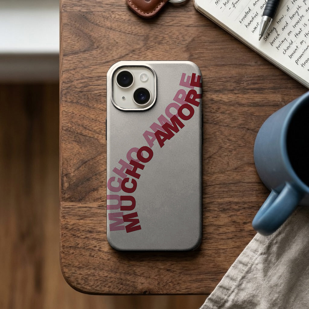Mucho Amore Yazılı Telefon Kılıfı K1042 mockup 2