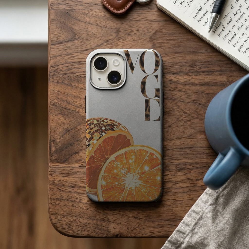 Yazılı Portakal Desenli Telefon Kılıfı K1062 mockup 2