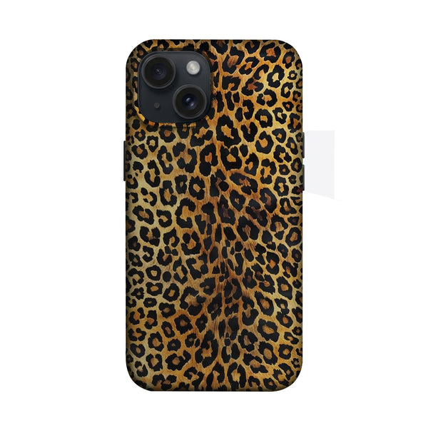 Leopar Desenli Sarı Kahverengi Telefon Kılıfı K234