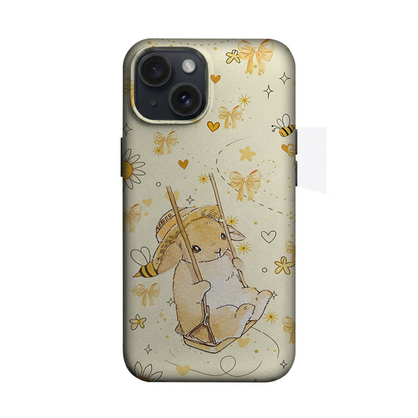 Altın Arılı Tavşan Deseni Telefon Kılıfı K369