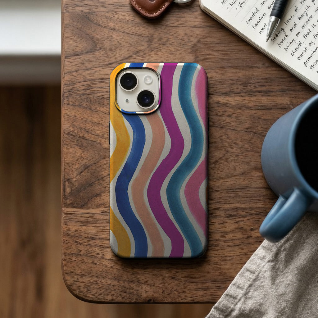 Renkli Dalga Desenli Telefon Kılıfı K776 mockup 2