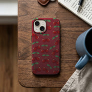 Kırmızı Kiraz Desenli Telefon Kılıfı K783 mockup 2