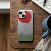 Kırmızı Balonlu Minimal Manzara Telefon Kılıfı K784 mockup 2