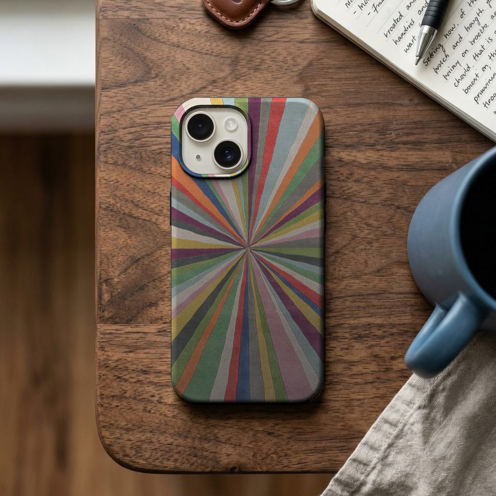 Renkli Işın Desenli Telefon Kılıfı K799 mockup 2