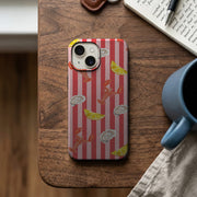 Kırmızı Çizgili Karides ve Limon Telefon Kılıfı K829 mockup 2