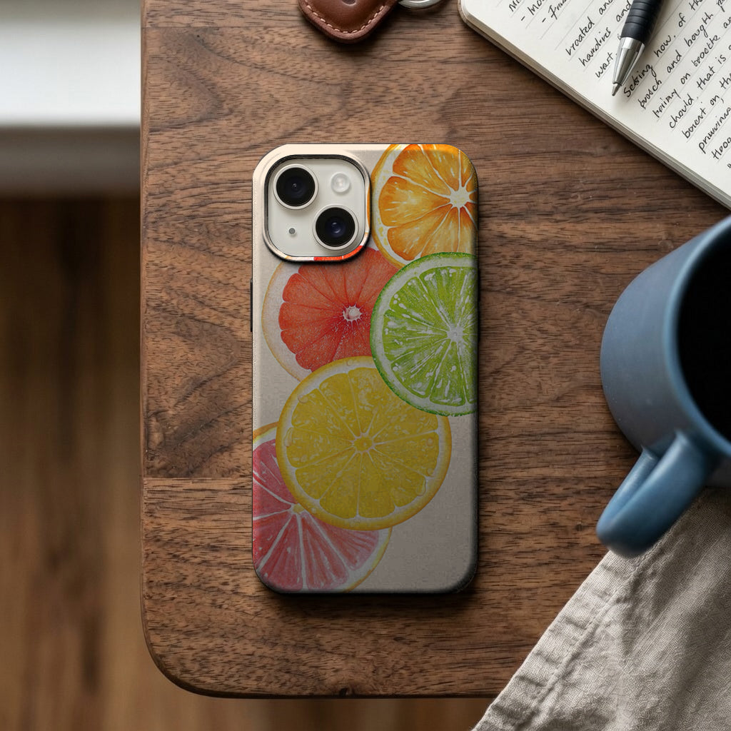 Narenciye Dilimleri Desenli Telefon Kılıfı K907 mockup 2