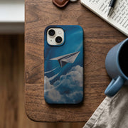 Bulutlarda Kağıt Uçak Desenli Telefon Kılıfı K928 mockup 2