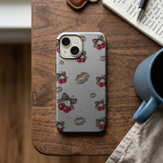 Kiraz Kelebek ve Dudak Desenli Telefon Kılıfı K973 mockup 2