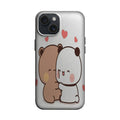Kalpli Sarılan Sevimli Panda ve Ayıcık Telefon Kılıfı K1122 mockup 1