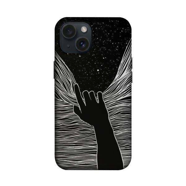 Kanatlı El İşareti Desenli Telefon Kılıfı K886